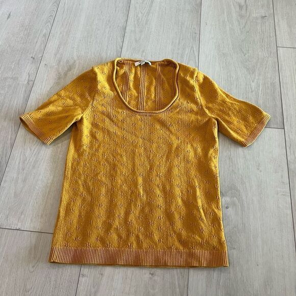Madewell Pointelle Willford Sweater Tee size s - Picture 1 of 8